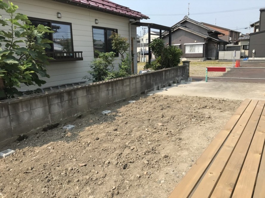 新潟市秋葉区の山谷町の家　庭について 